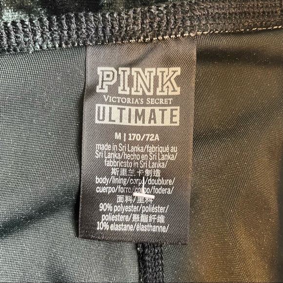 PINK Victoria's Secret Black Velvet Legging - Picture 8 of 8